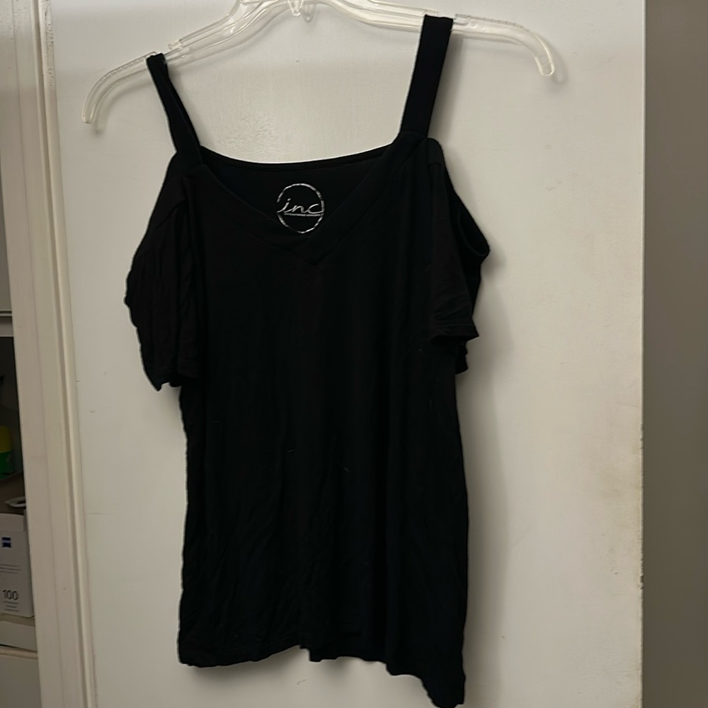 Worn once INC cold shoulder blouse/top